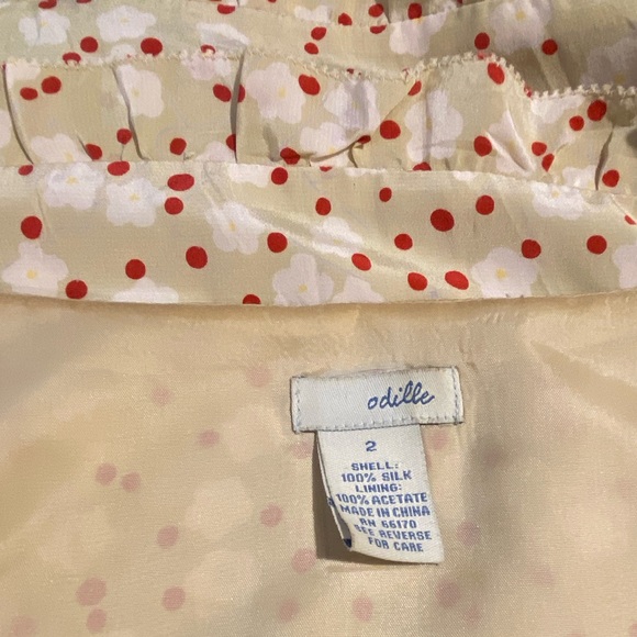 Anthropologie Floral Motif and Dotted Dress, size 2 - Picture 7 of 8